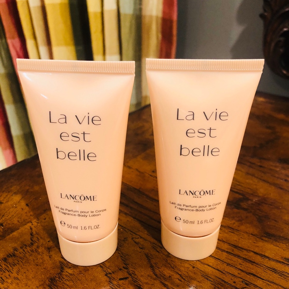 Lancôme La vie est belle body lotion.